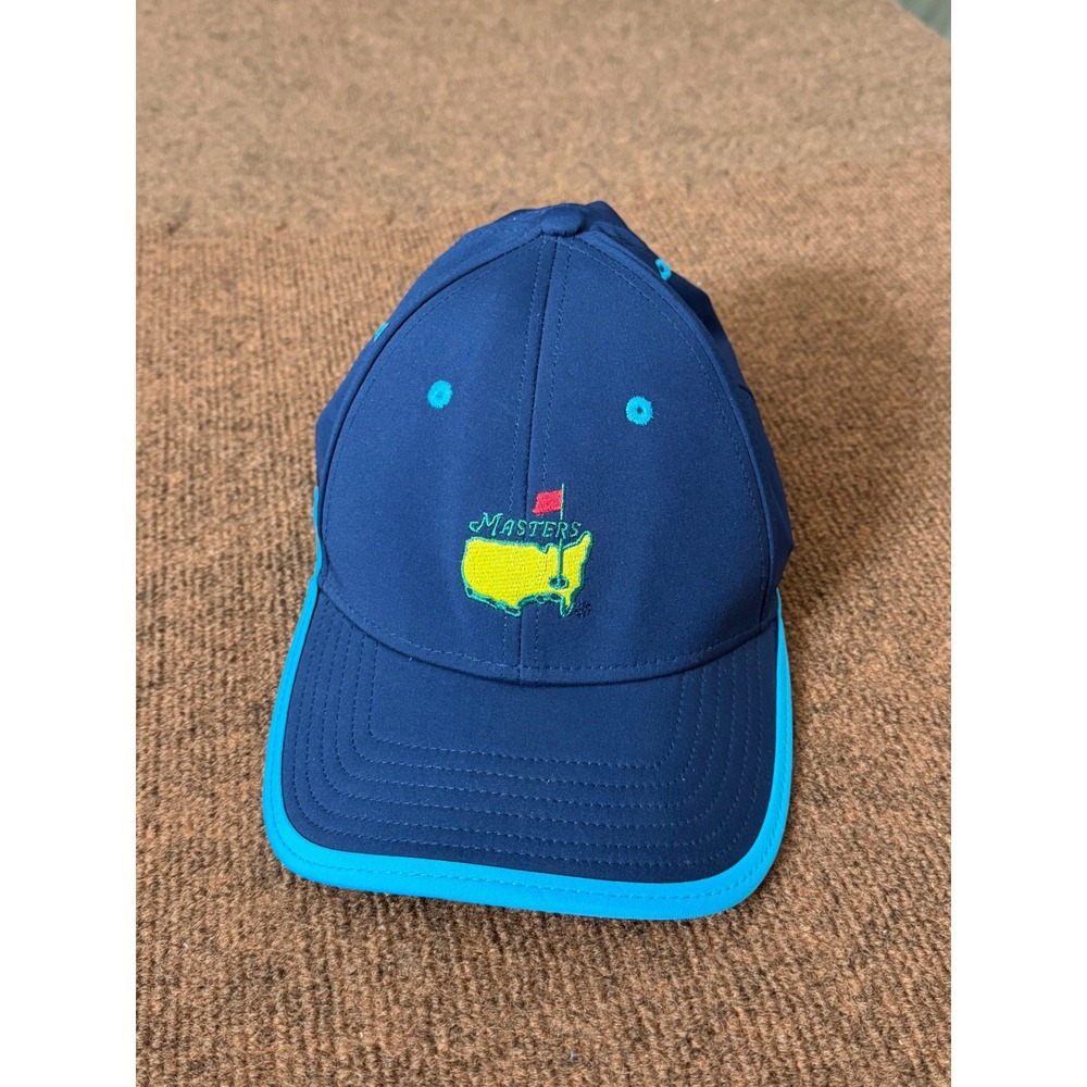 Masters American Needle Navy Blue Turquoise Golf Hat Adjustable Augusta National